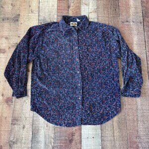 CM company vintage purple long sleeve button down long sleeve shirt men's Large